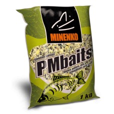 Зерновая смесь Minenko PMbaits 1кг MIX №1 (кукуруза,конопля)
